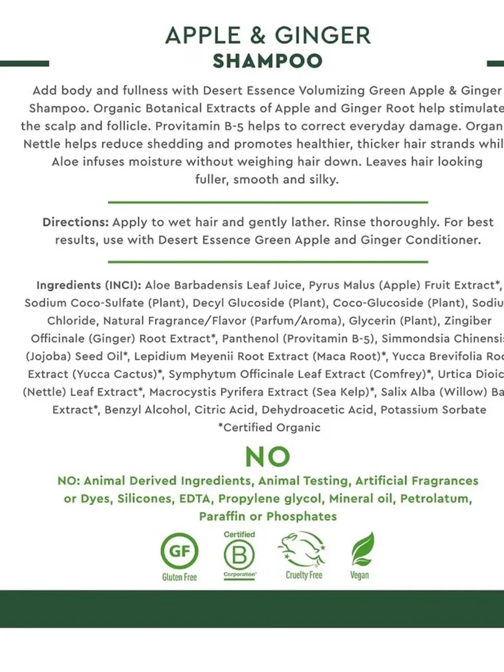 Desert Essence green apple